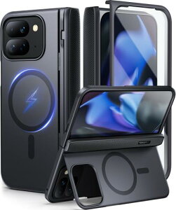 TONGATE }Olbg Google Pixel 9 Pro FoldP[XX^htA[MagSafeΉ] Google Pixel Fold 2 2024pXN[veN^[qWیGoogle 9Pro FoldX}zP[XAubN