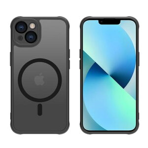iPhone 13 mini �P�[�X ������ pc �ϏՌ� Magsafe�Ή� tpu �}�b�g�� �y�� ���^ �ČRMIL�K�i �X�g���b�v�z�[���t�� ���C�����X�[�d�Ή� �X�}�z�J�o�[ EUMADOVE (�u���b�N, iPhone 13 mini)