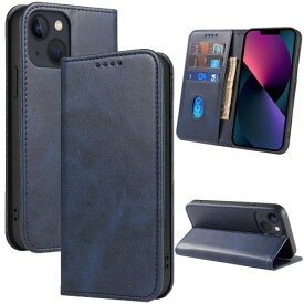 iphone 13 ケース 手帳型 携帯カバー レザー 耐衝撃 耐摩擦 軽量 着脱しやすい 全面保護 手触りが良い マグネット式 カード収納 スタンド機能 人気 上質 6.1インチ対応 EUMADOVE (ディープオーシャンブルー, iPhone 13)