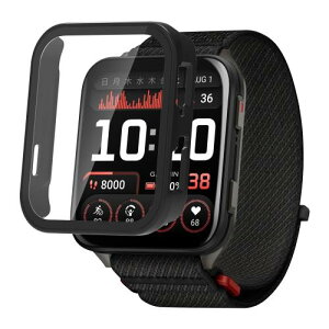 For GARMIN(�K�[�~��) Venu X1 ��p�P�[�XHVUYAL��̌^ �����K���X �ی�J�o�[ �S�ʕی� �����K���X��� 9H�ی�t�B����+PC�J�o�[ �����ȒP �ϏՌ� �����ߗ� �w��h�~ (�u���b�N)
