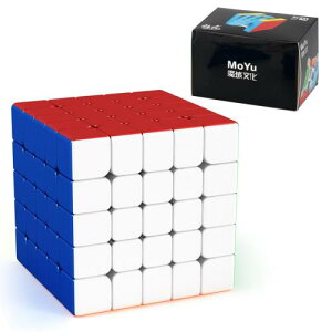 Moyu Meilong 5M 磁石内蔵 5x5x5 競技用キューブ ステッカーなし 中高級者向け 高速でスムーズな5x5キューブ キューブ愛好家に適して ステッカーレス マグネット版 スムーズ回転