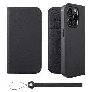 HANATORA iPhone15Pro �P�[�X �蒠�^ �{�v �X�}�z�P�[�X �X�}�z �X�^���h �X�g���b�v �t�� �V�������N�J�[�t���U�[ �M�t�g �x���g�Ȃ� �}�O�l�b�g�Ȃ� �u���b�N H0XA-15Pro-Black �M�t�g �a�����M�t�g 