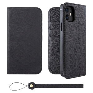 HANATORA iPhone12 P[X 蒠^ {v X}zP[X X}z X^h Xgbv t VNJ[tU[ Mtg xgȂ }OlbgȂ ubN H0XA-12-Black Mtg aMtg  