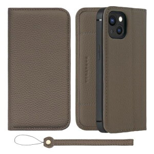 HANATORA iPhone15Plus �P�[�X �蒠�^ �{�v �X�}�z�P�[�X �X�}�z �X�^���h �X�g���b�v �t�� �V�������N�J�[�t���U�[ �M�t�g �x���g�Ȃ� �}�O�l�b�g�Ȃ� �g�[�v H1SPA-15Plus-Taupe �M�t�g �a�����M�t�g 