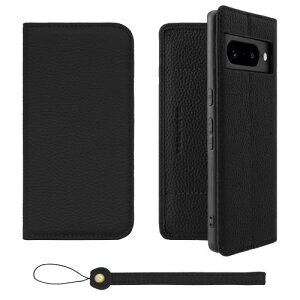 HANATORA Google Pixel 7Pro �P�[�X �蒠�^ �{�v �X�}�z�P�[�X �X�}�z �X�^���h �X�g���b�v �t�� �V�������N�J�[�t���U�[ �M�t�g �x���g�Ȃ� �}�O�l�b�g�Ȃ� �u���b�N H0XA-GP7Pro-Black �M�t�g �a�����M