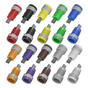 Cleqee �o�i�i�W���b�N �o�C���f�B���O�|�X�g 4mm���X �\�P�b�g�v���O �p�l�����t���� �X�s�[�J�[�A���v/����@��/�d�����u�p 10�F 20�Z�b�g