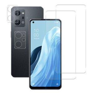 対応 OPPO Reno7 A / Reno9 A フィルム 指紋認証対応 2+2枚セット 2* ガラスフィルム + 2* レンズ保護フィルム oppo reno7a ガラスフィルム OPG04 強化ガラス オッポ リノ7a 液晶保護フィルム レンズ保護 ケ