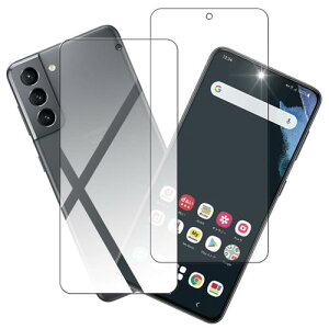 �Ή�2���Z�b�gGalaxy S21 �p�� �K���X�t�B���� SC-51B / SCG09 �p �ی�t�B���� �����K���X �M�����N�V�[ S21 �t�� �ی�t�B���� �d�x9H �ϏՌ� ��U�h�~ �h�o �\��t���ȒP �����ی� �����ߗ� �C�A�[