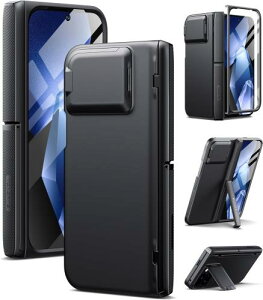 TONGATE for Pixel 9 Pro Fold P[X MagsafeΉA[qWی쁕KXXN[veN^[JJo[t] Google Pixel 9 Pro FoldpϏՌLbNX^hX}zP[XAubN