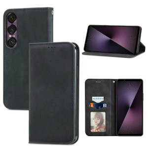 Xperia 1 VII SO-51F SOG15 / XQ-FS44 P[X 蒠^ xperia1vii 蒠^P[X GNXyA1 VII Jo[ @\ z^ J[h[ X^h@\t 360xی ϏՌ gуJo[ 6F WEKXP1VIIPT (ubN)