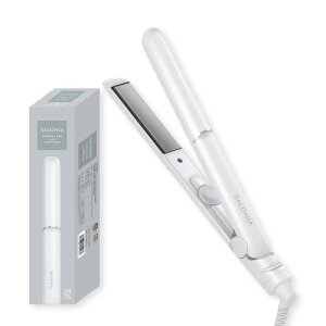 SALONIA サロニア グロッシーケア ストレートアイロン ヘアアイロン 24mm ホワイト 品