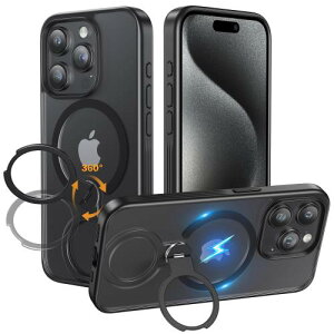 NIMASO iPhone 15 pro P[XČRMILKi MagSafeANZT[Ή 360°]X^h c wh~ h~ ϏՌ phone 15 pro p  CX[dΉ ACtH15 pro p P[X 6.1C