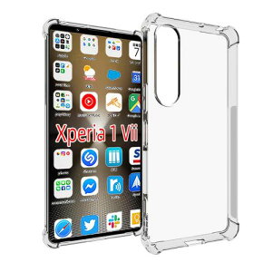『全面保護』Xperia 1 VII ケース ZTE Xperia 1 VII 用の 保護カバー 薄型 TPU材質 『四隅がエアクッション構造』 耐衝撃 ケース スマホケース 黄変防止/滑り止め/擦り傷防止/柔軟/光沢感/軽・薄/透明
