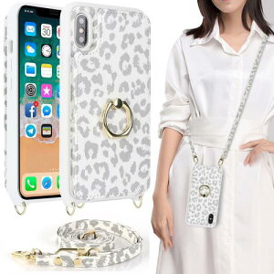 iPhone X / iPhone XS �P�[�X �V�����_�[ �����O�t���P�[�X �X�g���b�v�P�[�X �w�� �蒠�^ �㉺�J�� �X�g���b�v�t�� �J�o�[ iphoneX iphoneXS �V�����_�[�P�[�X �����O �|�V�F�b�g �ʗp iphone10 iphone10s �P