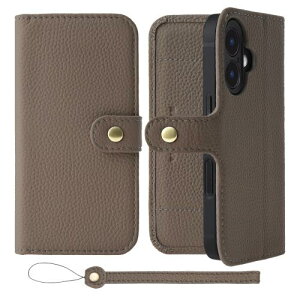 HANATORA iPhone16 P[X 蒠^ {v X}zP[X X}z X^h Xgbv t VNJ[tU[ Mtg xg }OlbgȂ g[v H1SPB-16-Taupe Mtg aMtg  