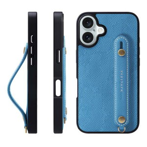 HANATORA iPhone16Plus �P�[�X �{�v �ϏՌ� �w�ʃx���g �X�}�z�P�[�X �X�}�z �X�^���h�@�\ �l�b�N �X�g���b�v �t�� �G���{�X���U�[ �M�t�g �}�O�l�b�g�Ȃ� �u���[ �C�h�� NGH-16Plus-Bluehydra