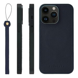 HANATORA iPhone14ProMax �P�[�X ���͋��� MagSafe �Ή� �{�v �ϏՌ� �o���p�[�^ �X�}�z�P�[�X �X�}�z �X�g���b�v �t�� �V�������N���U�[ �M�t�g �}�O�Z�[�t�Ή� �l�C�r�[ UMSGZ-14ProMax-Navy
