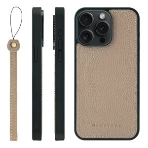 HANATORA iPhone15ProMax �P�[�X ���͋��� MagSafe �Ή� �{�v �ϏՌ� �o���p�[�^ �X�}�z�P�[�X �X�}�z �X�g���b�v �t�� �V�������N���U�[ �M�t�g �}�O�Z�[�t�Ή� �O���[�W�� UMSGZ-15ProMax-Grege