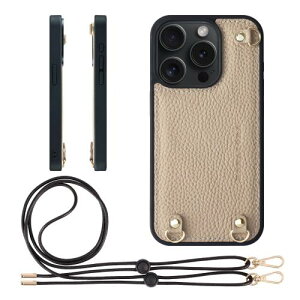 HANATORA iPhone15Pro �P�[�X MagSafe �Ή� �{�v �ϏՌ� �o���p�[�^ �X�}�z�P�[�X �X�}�z �L�[�����O�t�� �V�����_�[�X�g���b�v�t�� �V�������N���U�[ �M�t�g �}�O�Z�[�t�Ή� �O���[�W�� D3GZ-15Pro-Grege