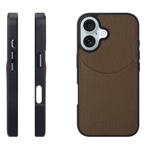 HANATORA iPhone�p 17 �P�[�X �{�v �ϏՌ� �X�}�z�P�[�X �X�}�z �R�[�h�z���_�[ �t�� �V�������N�J�[�t���U�[ �M�t�g �}�O�l�b�g�Ȃ� �g�[�v CPG-17-Taupe