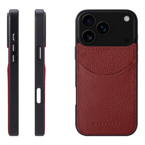 HANATORA iPhonep 17ProMax P[X {v ϏՌ X}zP[X X}z R[hz_[ t VNJ[tU[ Mtg }OlbgȂ bh CPG-17ProMax-Red