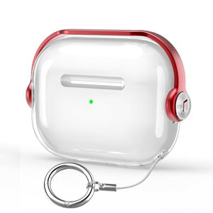 HEIGKOIK AirPods Pro ��3���� �P�[�X 2025�N���� �G�A�|�b�Y�v��3 �J�o�[ TPU �N���A ���� ���ϖh�~ ���b�N�t�� LED�C���W�P�[�^�[�� �ϏՌ� �����h�~ �J���r�i�t�� �g�ѕ֗� �X�^���h�@�\ ���C����