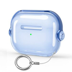 HEIGKOIK AirPods Pro ��3���� �P�[�X 2025�N���� �G�A�|�b�Y�v��3 �J�o�[ TPU �N���A ���� ���ϖh�~ ���b�N�t�� LED�C���W�P�[�^�[�� �ϏՌ� �����h�~ �J���r�i�t�� �g�ѕ֗� �X�^���h�@�\ ���C����