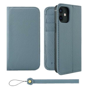 HANATORA iPhone12mini �P�[�X �蒠�^ �{�v �X�}�z�P�[�X �X�}�z �X�^���h �X�g���b�v �t�� �V�������N�J�[�t���U�[ �M�t�g �x���g�Ȃ� �}�O�l�b�g�Ȃ� �u���[�O���[ H0XA-12mini-BlueGray �M�t�g �a����