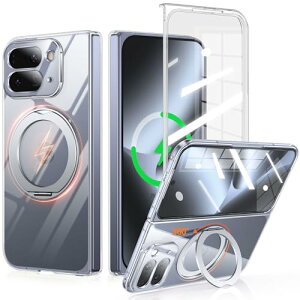 Google Pixel 10 Pro Fold p P[X NA MagSafeΉ 360°]X^h tB̌^ Fadkzyxr X}zP[X O[O sNZ 10v tH[h Jo[ Ot Yی ΂ݖh~ }OZ