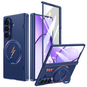 Fadkzyxr Galaxy Z Fold7 �p �P�[�X MagSafe�Ή� 360°��]�X�^���h �t�B������̌^ �q���W�ی� �X�}�z�P�[�X Samsung �M�����N�V�[ Z fold7/SC-56F/SCG34 �J�o�[ �����O�t�� �}�b�g�� �}�O�Z�[�t ���C�����X�[