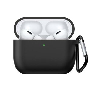 NIMASO �P�[�X AirPods Pro 3 ��3���� ��p �J�o�[ �G�A�[�|�b�Y �v�� 3���� �V���R�� �ی� �P�[�X �J���r�i�t�� ���C�����X�[�d�Ή� (�u���b�N) NEC25H1926