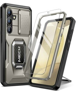 Tongate Samsung Galaxy S24 Plus �P�[�X�A�����K���X���X�N���[���v���e�N�^�[�t�A�S�g�ی�A�R�p���̑ϐk Galaxy S24 + Plus �g�уP�[�X�i2024�j�����O�u���P�b�g�ƃX���C�h�J�����J�o�[��������A�`�^