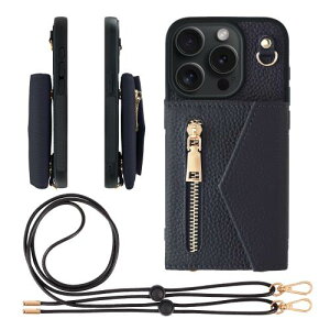 HANATORA iPhone15Pro �P�[�X �V�����_�[ �{�v �V�������N���U�[ �ϏՌ� �X�}�z�P�[�X �X�}�z �V�����_�[�X�g���b�v �t�� �t�@�X�i�[ �X�}�z�V�����_�[ �J�o�[ �J�[�h�|�P�b�g �J�[�h���[ ���K��