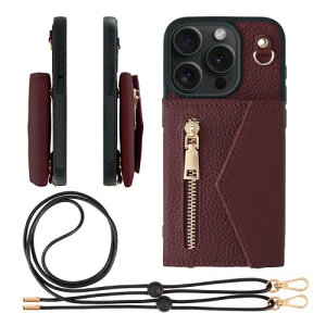 HANATORA iPhone15Pro �P�[�X �V�����_�[ �{�v �V�������N���U�[ �ϏՌ� �X�}�z�P�[�X �X�}�z �V�����_�[�X�g���b�v �t�� �t�@�X�i�[ �X�}�z�V�����_�[ �J�o�[ �J�[�h�|�P�b�g �J�[�h���[ ���K��