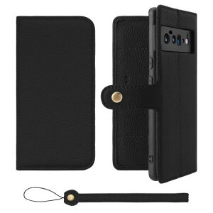 HANATORA Google Pixel 6Pro �P�[�X �蒠�^ �{�v �X�}�z�P�[�X �X�}�z �X�^���h �X�g���b�v �t�� �V�������N�J�[�t���U�[ �M�t�g �x���g���� �}�O�l�b�g�Ȃ� �u���b�N H0XB-GP6Pro-Black �M�t�g �a�����M