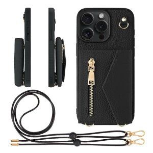 HANATORA iPhone15ProMax �P�[�X �V�����_�[ �{�v �V�������N���U�[ �ϏՌ� �X�}�z�P�[�X �X�}�z �V�����_�[�X�g���b�v �t�� �t�@�X�i�[ �X�}�z�V�����_�[ �J�o�[ �J�[�h�|�P�b�g �J�[�h���[ ���K