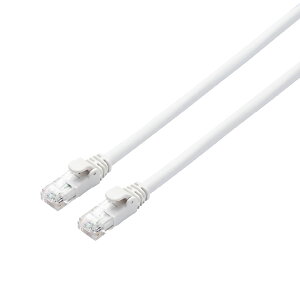 �G���R�� LAN�P�[�u�� CAT6A 1m �ܐ܂�h�~�R�l�N�^ cat6a�Ή� �X�^���_�[�h �z���C�g LD-GPA/WH1