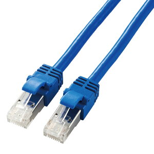 �G���R�� LAN�P�[�u�� CAT7 2m �ܐ܂�h�~�R�l�N�^ cat7���� ���炩 �u���[ LD-TWSY/BU2