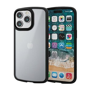 �G���R�� iPhone15 Pro Max �P�[�X TOUGH SLIM LITE ������ �ϏՌ� �Ռ��z�� ���^ �y�� �w��h�~ �X�g���b�v�V�[�g�t�� �X�g���b�v�z�[���t�� �u���b�N PM-A23DTSLFCSBK