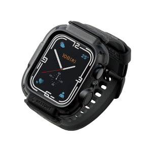 GR Apple Watch (AbvEHb`) P[X op[ oȟ^ 45mm [Apple Watch 8 7 Ή] NESTOUTV[Y AEghA ϏՌ Ռz ČRMILKi ubN AW-21ABBNESTBK