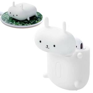 �G���R�� AirPods �P�[�X �V���R���P�[�X ���C�����X�[�d�Ή� �A�j�}���f�U�C�� �R�l�N�^�L���b�v�t�� �E�T�M AVA-APSCANRAB