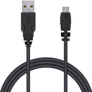 �G���R�� USB�P�[�u�� microUSB 1.5m PS4�R���g���[���[(DUALSHOCKR4)���[�d�ł��� �u���b�N GM-U2CAMB15BK