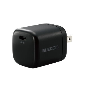GR }[d Type-C USB PDΉ 45W USB-C×1 ^ y ܂肽ݎvO [PD3.0Ή/PPSKiΉ/Gan̗p] iPhone15/iPad/Macbook Air/Surface ̑ PD45W̋Kiŏ[d\ȋ@ ubN EC-AC13BK