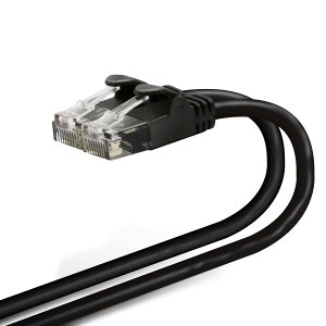 �G���R�� LAN�P�[�u�� CAT6 15m �ܐ܂�h�~�R�l�N�^ cat6���� ���炩 �u���b�N LD-GPY/BK15