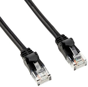 GR LANP[u CAT6A 3m ܐ܂h~RlN^ cat6aΉ 炩 ubN LD-GPAYC/BK3