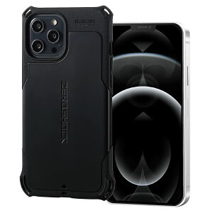 �G���R�� iPhone 12 Pro Max �n�C�u���b�h�P�[�X ZEROSHOCK MAGKEEP �u���b�N PM-A20CZEROMBK