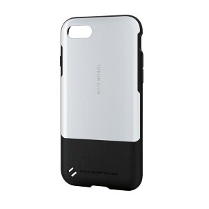 �G���R�� iPhone SE(��2����) / 8 / 7 �P�[�X �J�o�[ �Ռ��z�� �������̏Ռ�����{�̂���� TOUGH SLIM �Ռ��z�� �t�B�����t �z���C�g PM-A17MTSWH