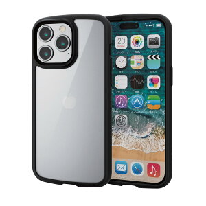 GR iPhone15 Pro Max P[X TOUGH SLIM LITE wʃKX ϏՌ Ռz ^ y XgbvV[gt Xgbvz[t [SzũGA[NbVՌz] ubN PM-A23DTSLFC