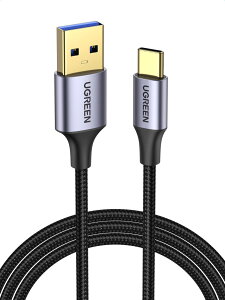 UGREEN USB 3.0 typec P[u Quick Charge 3.0 usb c P[u }[d 5Gbps f[^] iC҂ ϋvGalaxy S21 S20 Flip Note 9T Note 8 Xperia 10 II PS5 ȂǂɑΉ 1M