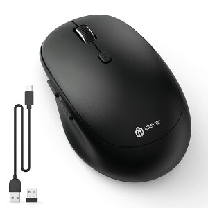 iClever CX}EX fA[h }EX Bluetooth type-C[d }EX 2.4GHz É 7{^ 800/1200/1600/2400 DPI 3foCXڑ\Windows XP/Vista/7/8/10AMacAiPad OSAiOSAAndroidAChrome